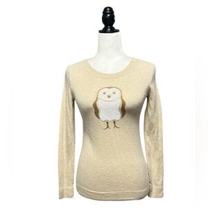 J. CREW Snowy Owl Sequins Sweater
